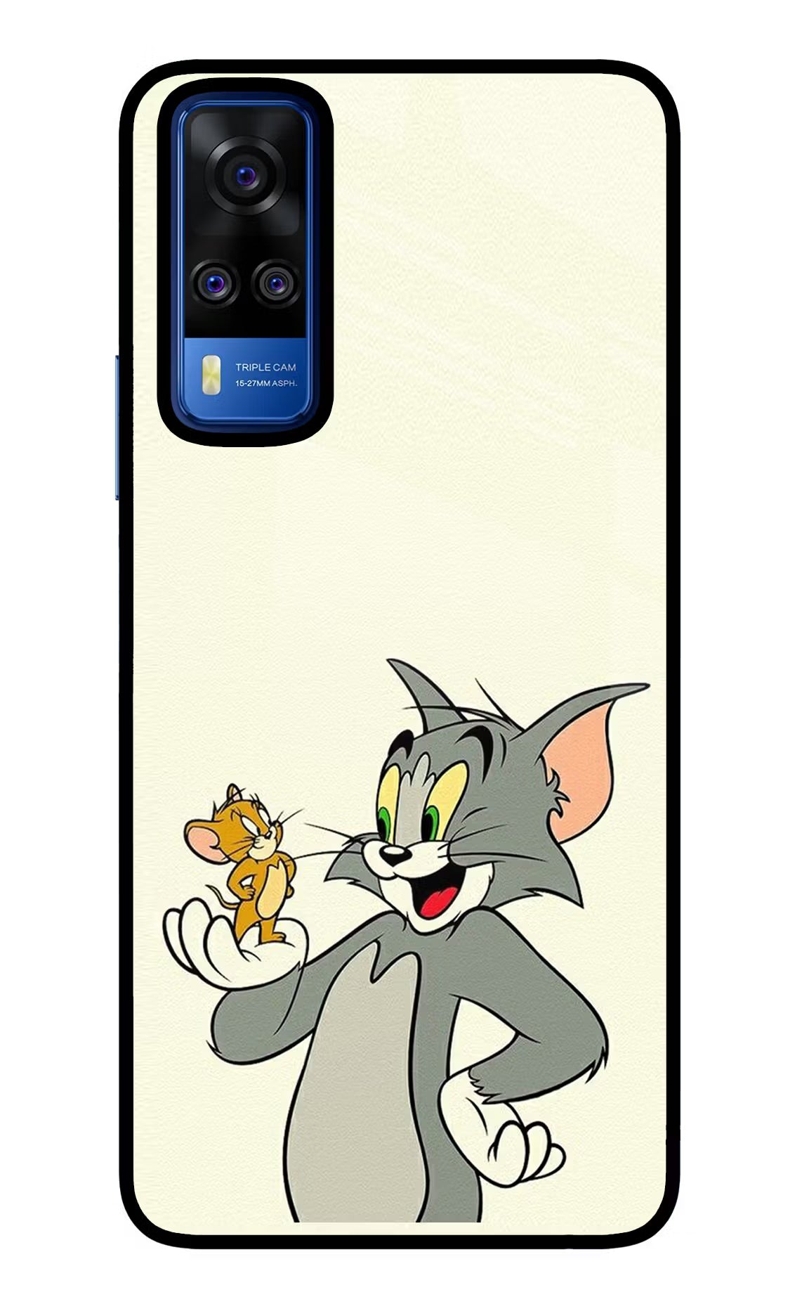 Tom & Jerry Vivo Y51A/Y51 2020 Glass Case Back Cover by Casekaro