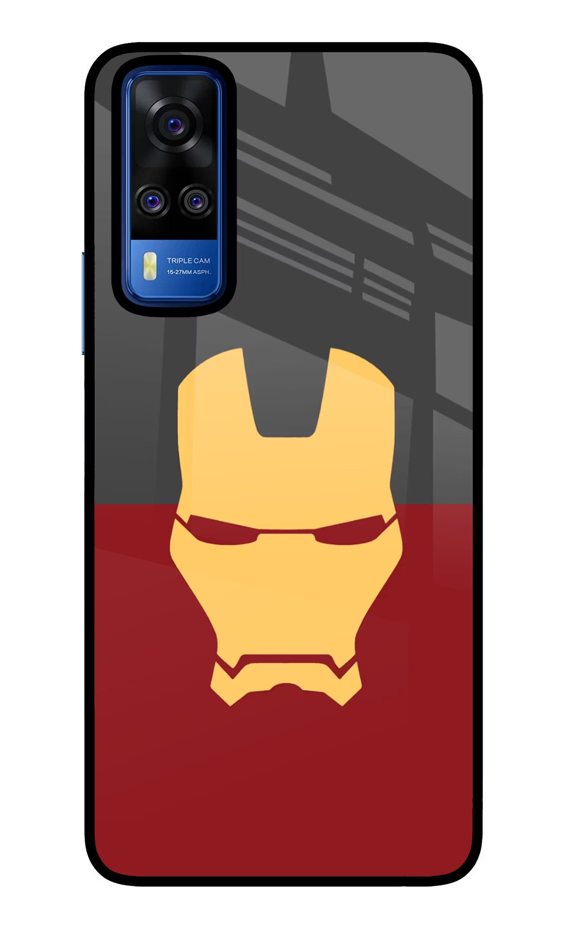 Ironman Vivo Y51A/Y51 2020 Glass Case Back Cover by Casekaro