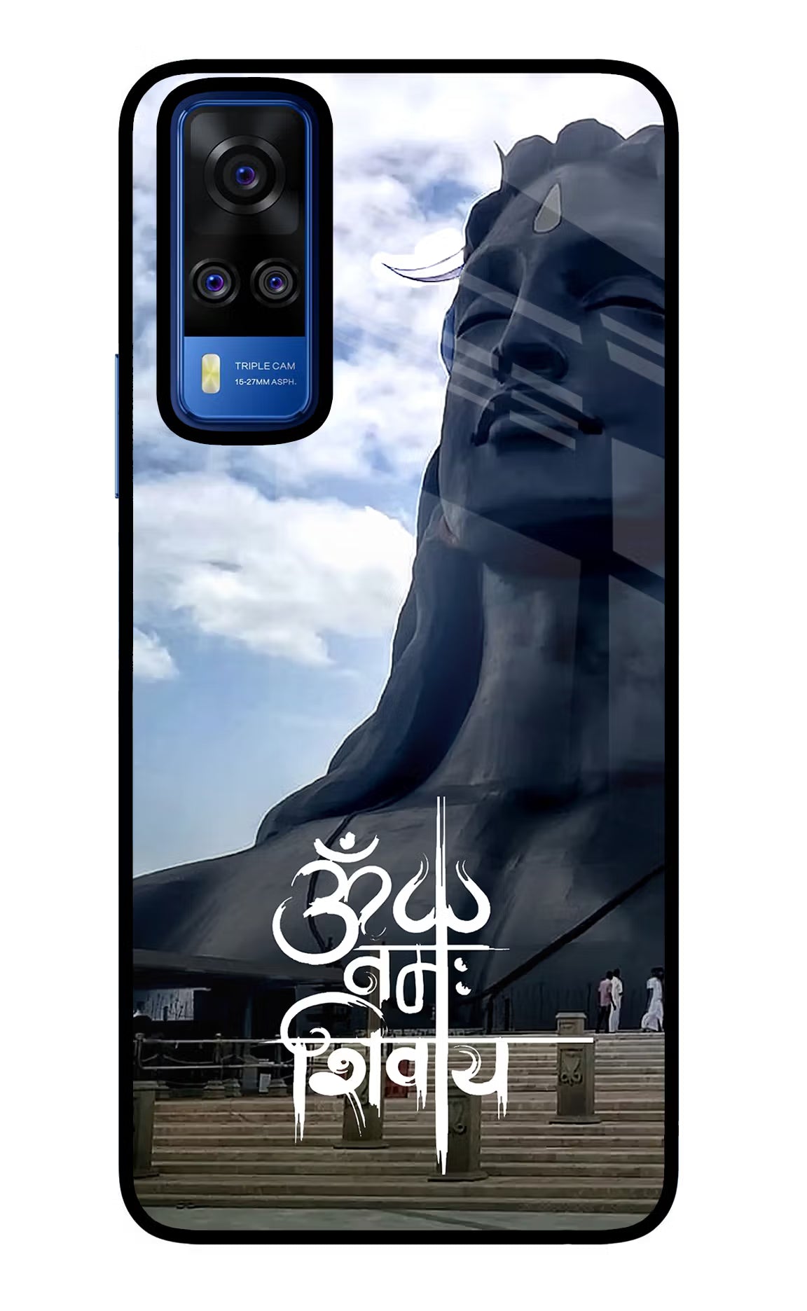 Om Namah Shivay Vivo Y51A/Y51 2020 Glass Case