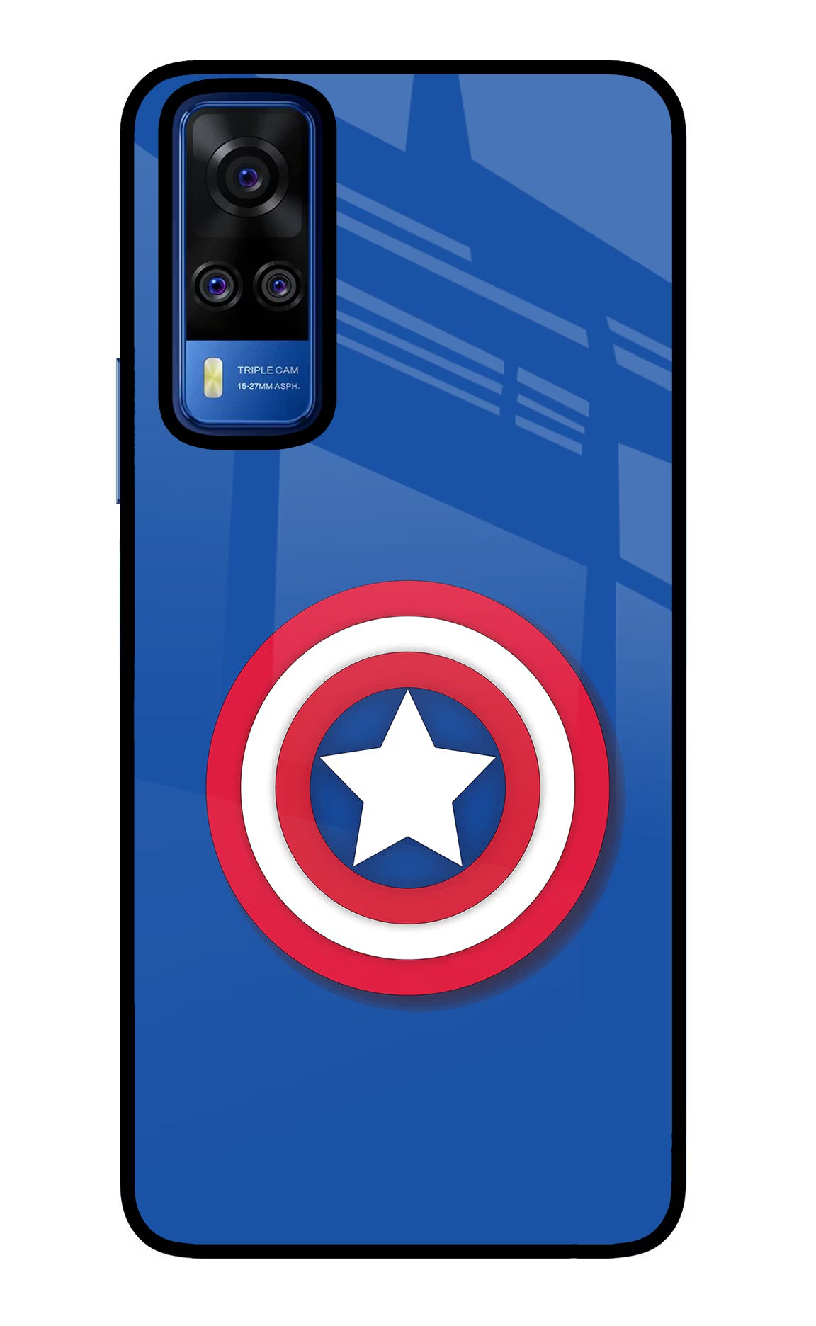 Shield Vivo Y51A/Y51 2020 Glass Case Back Cover by Casekaro