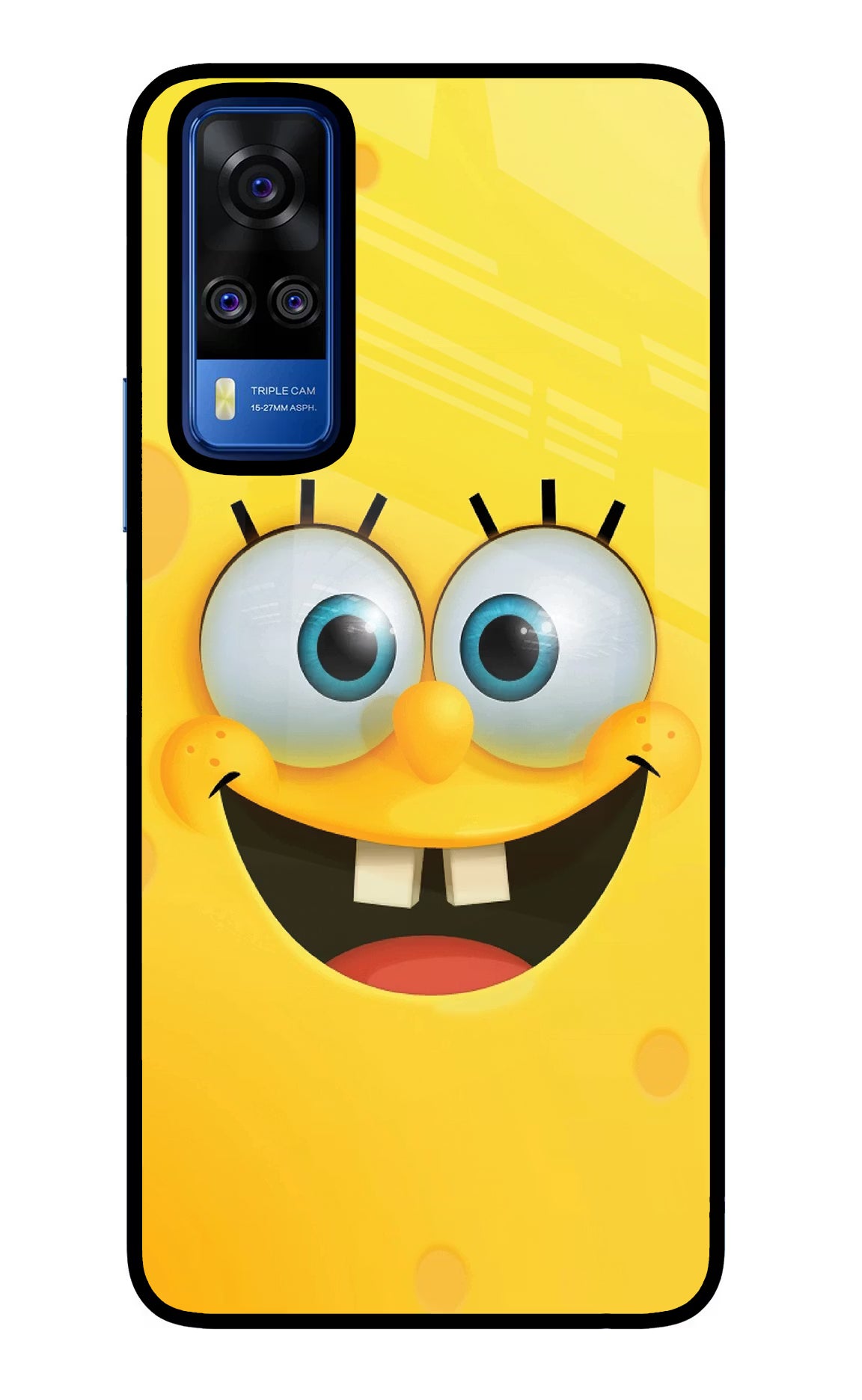 Sponge 1 Vivo Y51A/Y51 2020 Glass Case Back Cover by Casekaro