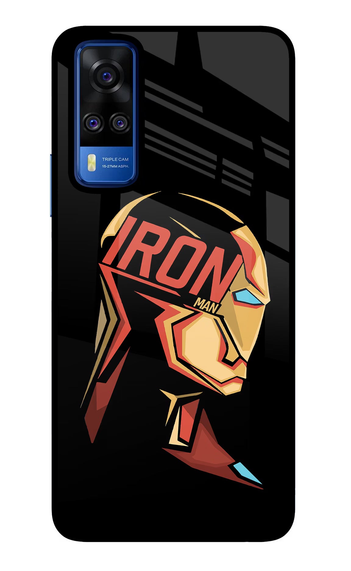 IronMan Vivo Y51A/Y51 2020 Glass Case Back Cover by Casekaro