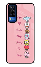 BTS names Vivo Y51A/Y51 2020 Glass Case