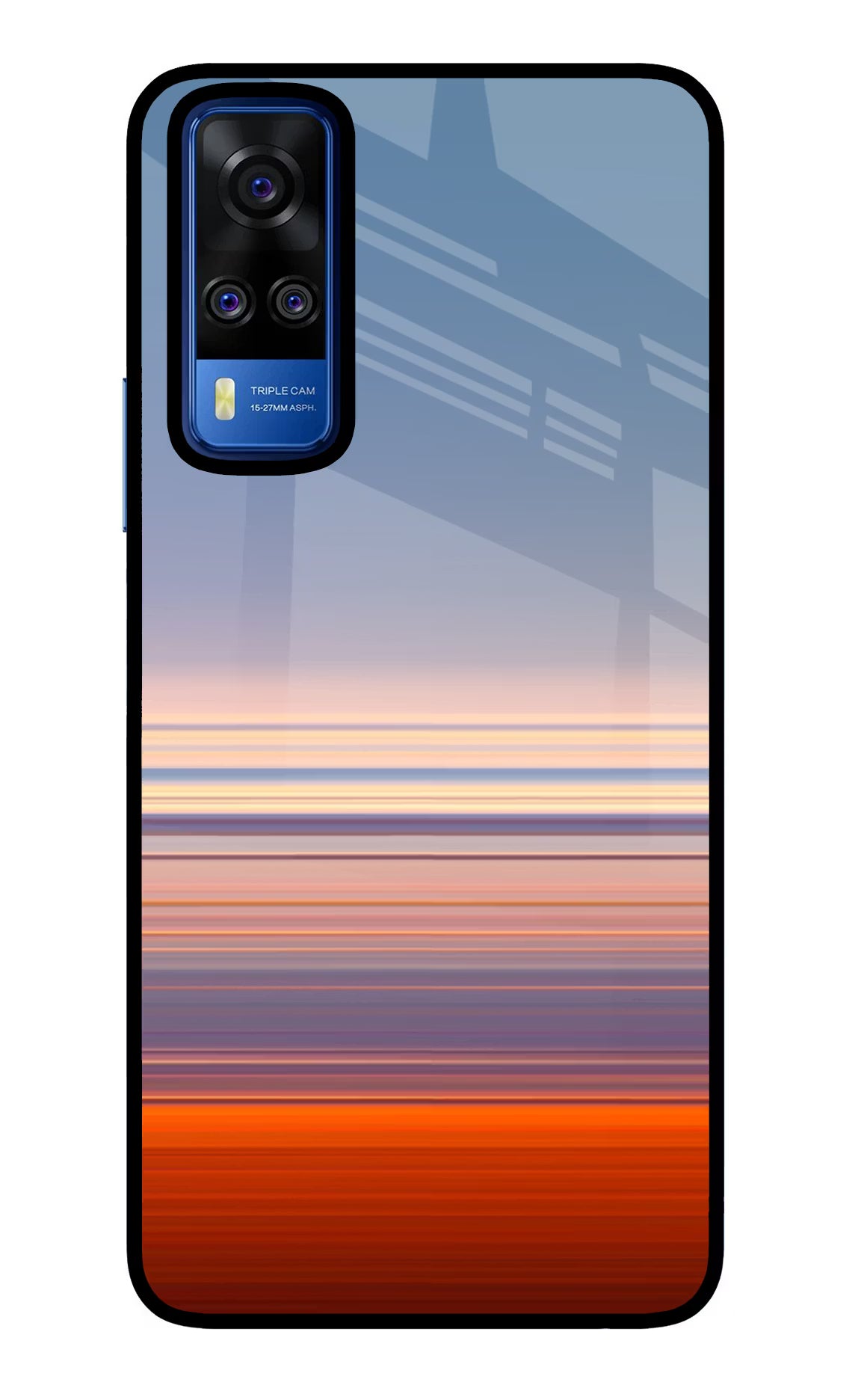 Morning Colors Vivo Y51A/Y51 2020 Glass Case Back Cover by Casekaro