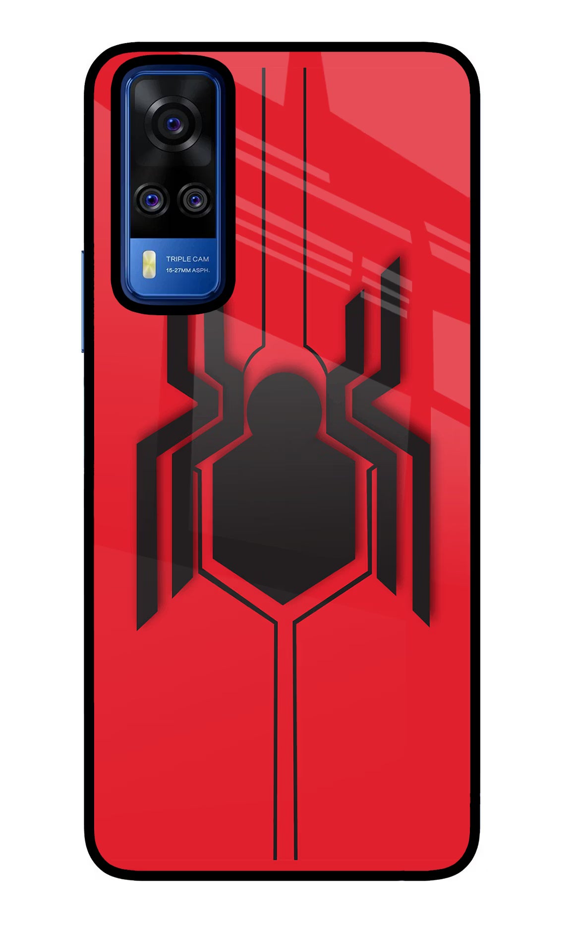 Spider Vivo Y51A/Y51 2020 Glass Case Back Cover by Casekaro