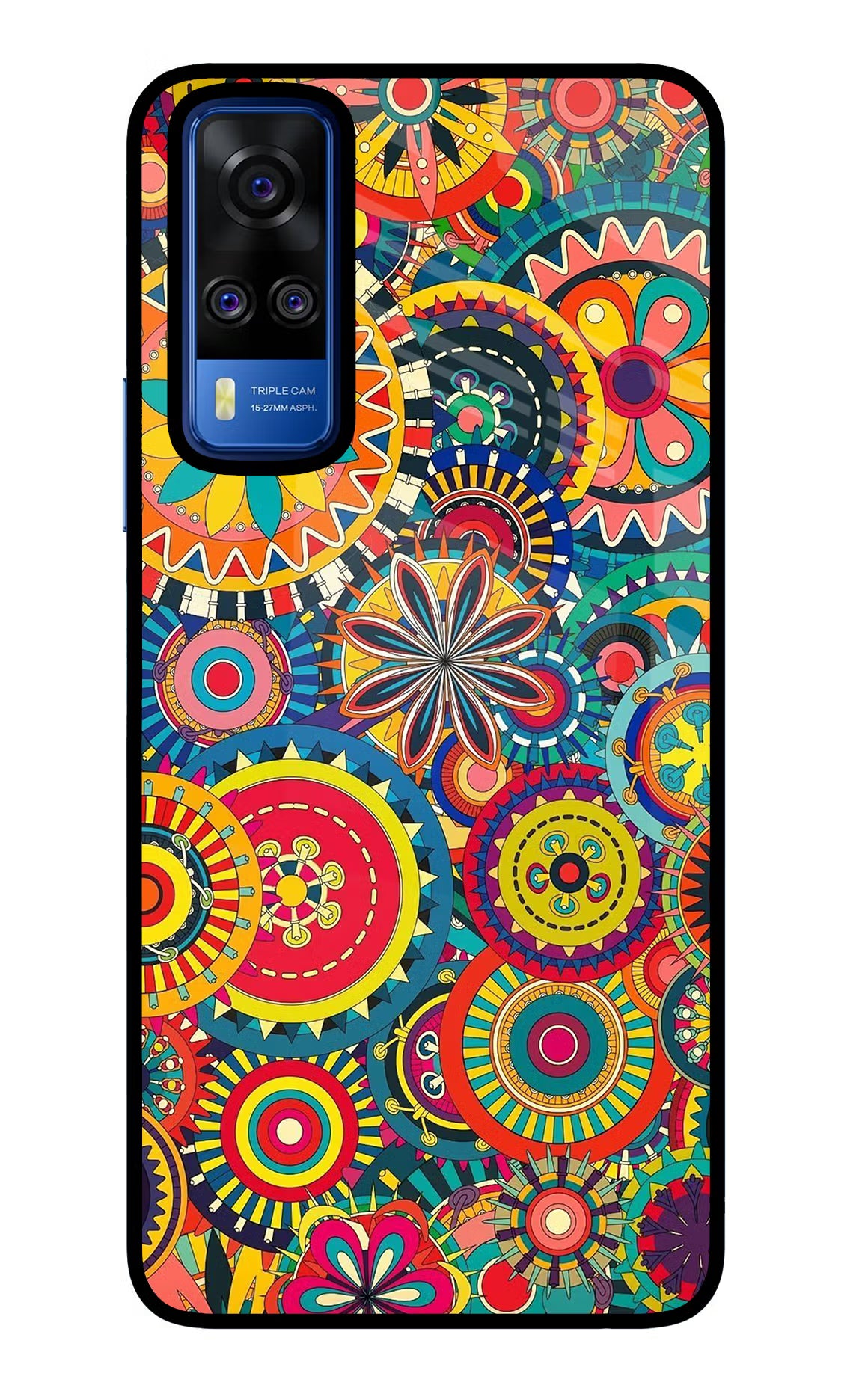 Gol Gol Art Vivo Y51A/Y51 2020 Glass Case Back Cover by Casekaro