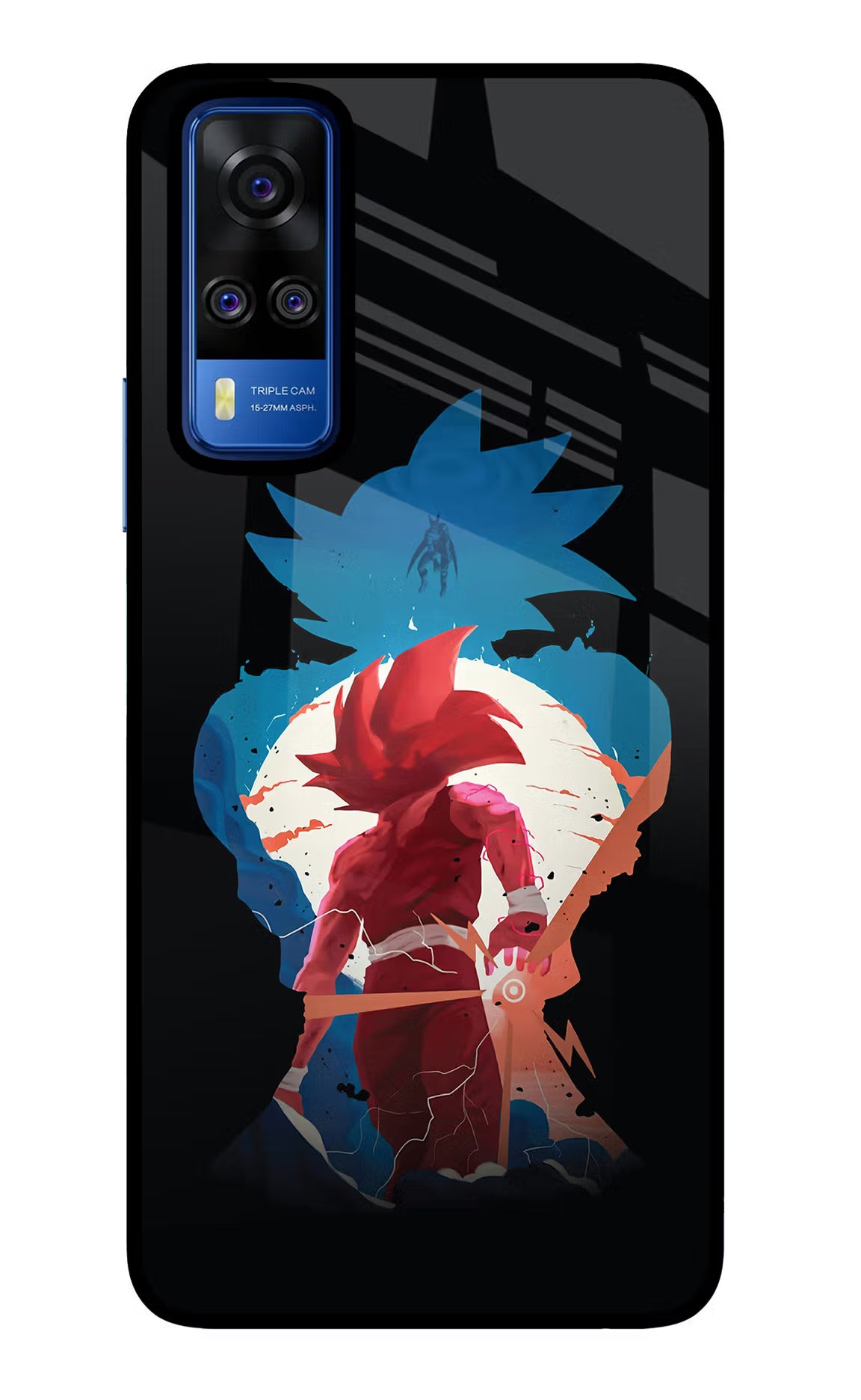 Goku Vivo Y51A/Y51 2020 Glass Case Back Cover by Casekaro