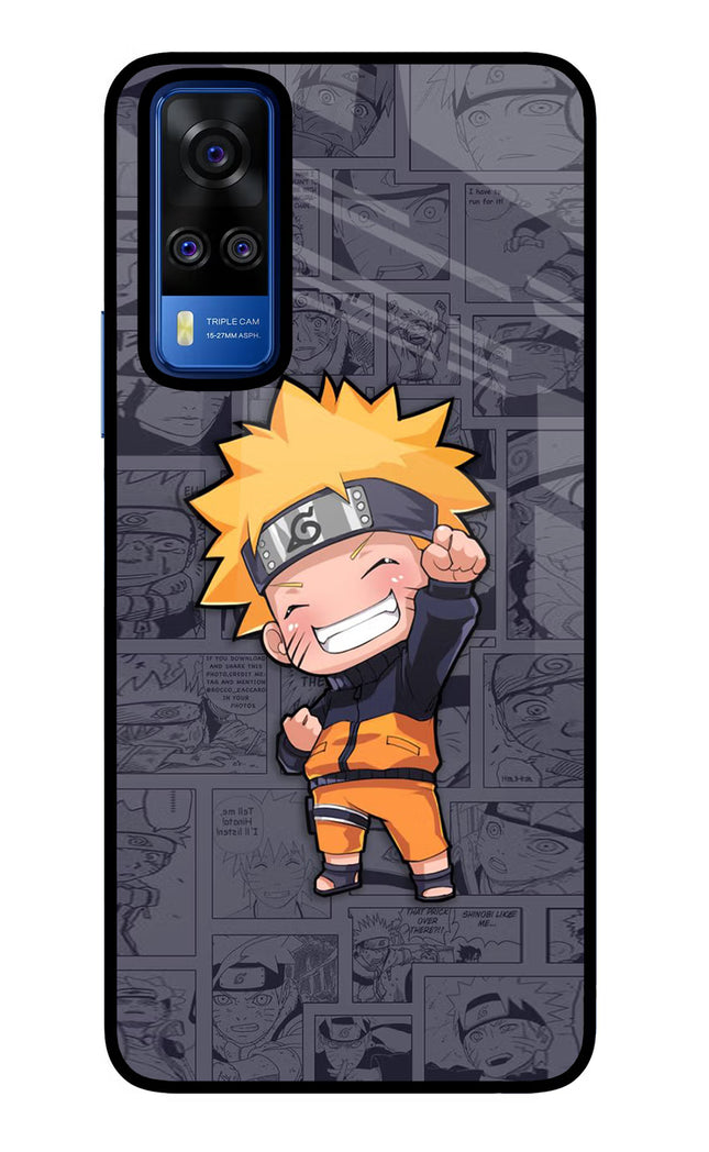 Chota Naruto Vivo Y51A/Y51 2020 Glass Case Back Cover by Casekaro