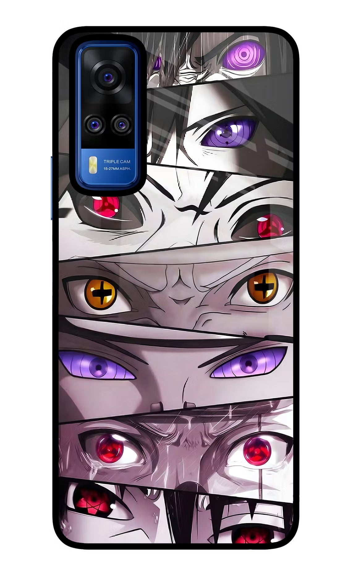 Naruto Anime Vivo Y51A/Y51 2020 Glass Case Back Cover by Casekaro