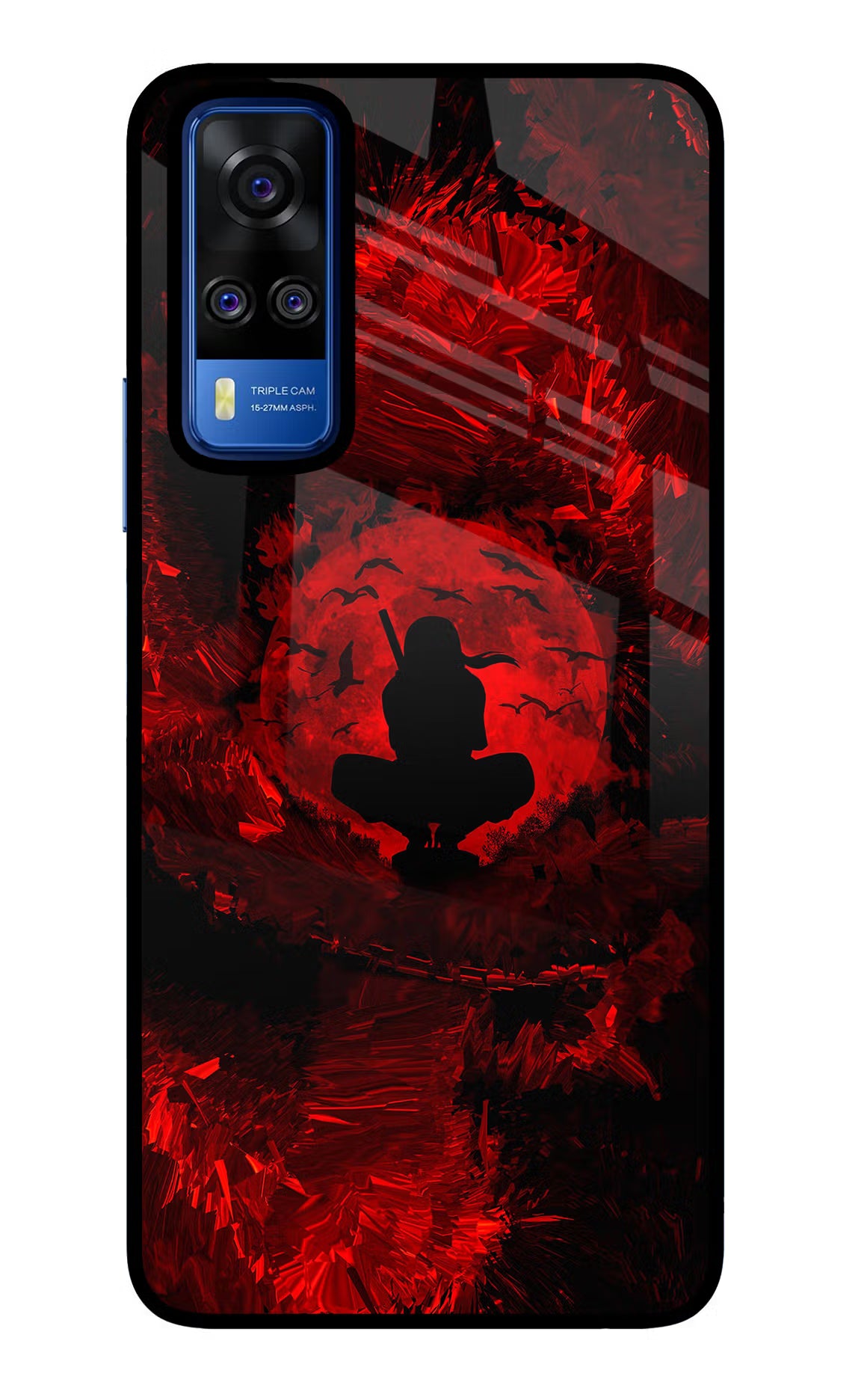 Itachi Uchiha Vivo Y51A/Y51 2020 Glass Case Back Cover by Casekaro