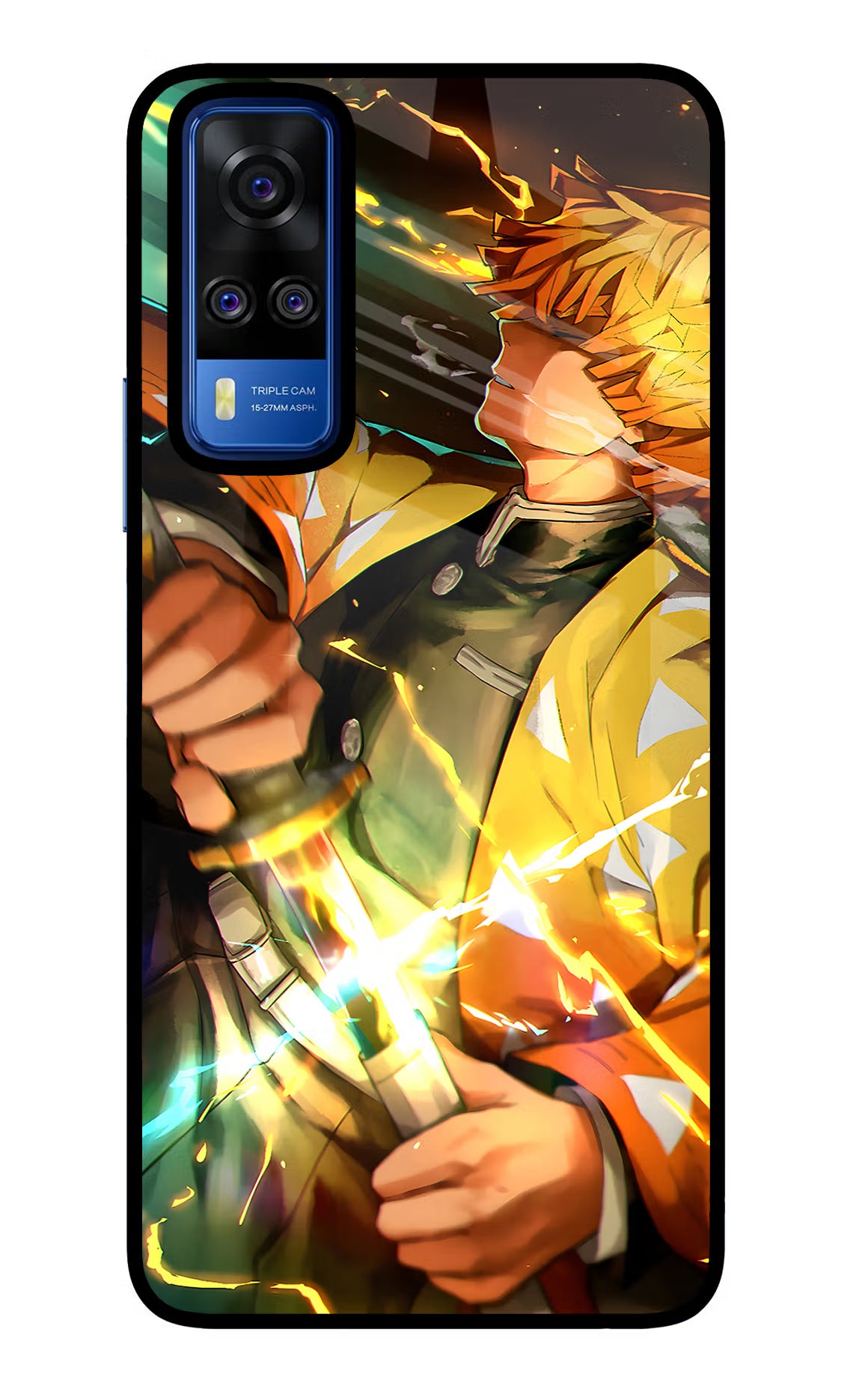Demon Slayer Vivo Y51A/Y51 2020 Glass Case Back Cover by Casekaro