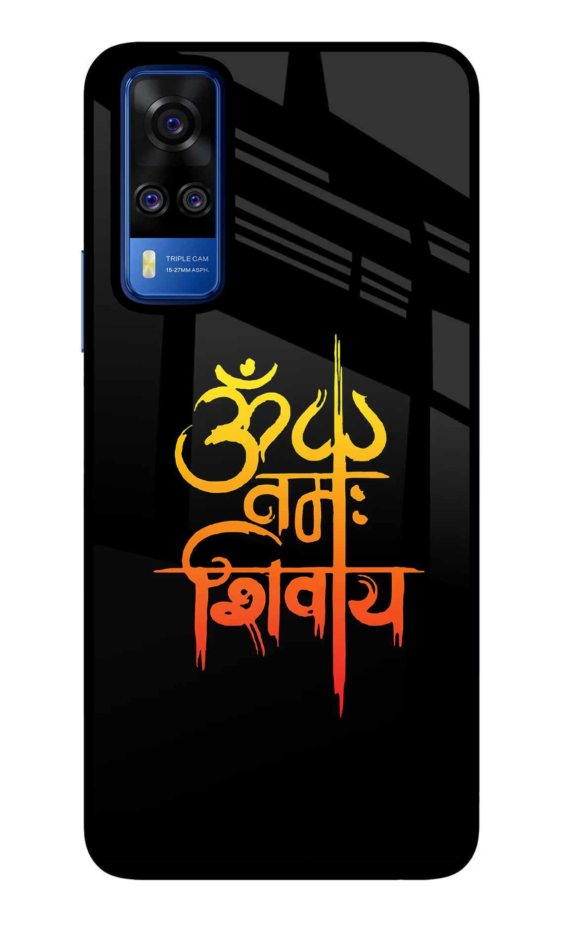 Om Namah Shivay Vivo Y51A/Y51 2020 Glass Case Back Cover by Casekaro