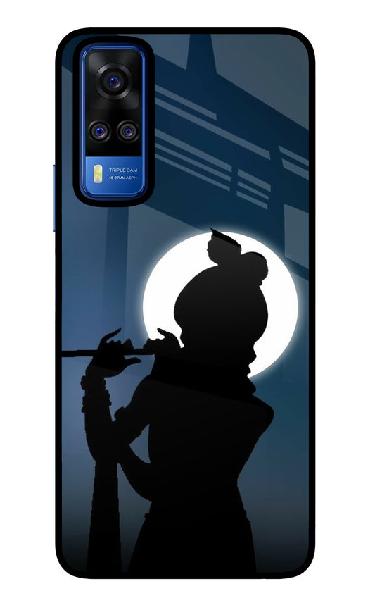 Shri Krishna Silhouette Vivo Y51A/Y51 2020 Glass Case