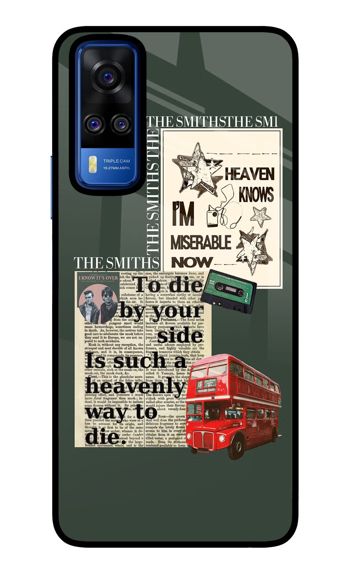 The Smiths Vivo Y51A/Y51 2020 Glass Case Back Cover by Casekaro