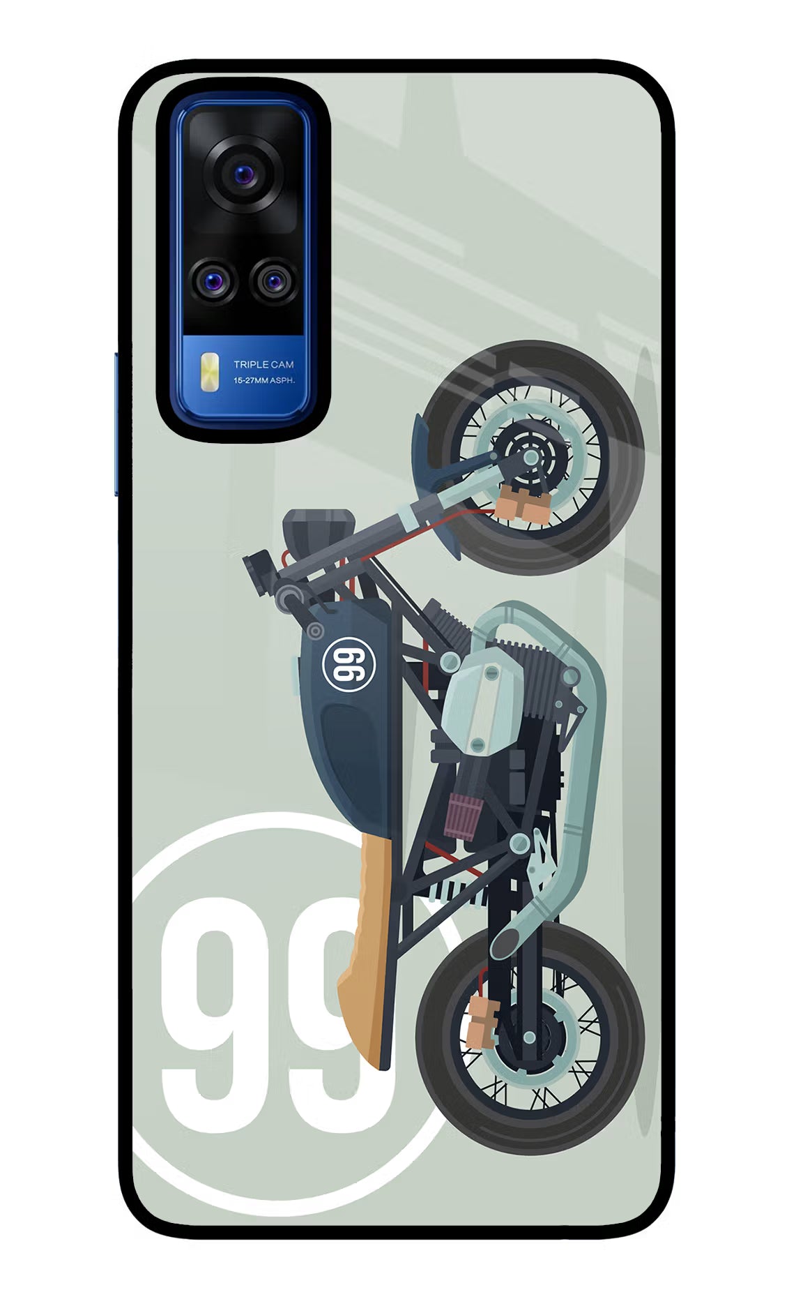 Classic Cafe Racer 99 Vivo Y51A/Y51 2020 Glass Case