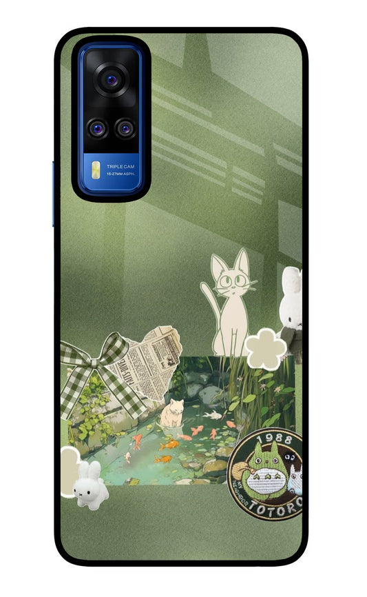 Aesthetic anime Vivo Y51A/Y51 2020 Glass Case