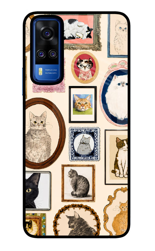 Mirror Cats Vivo Y51A/Y51 2020 Glass Case