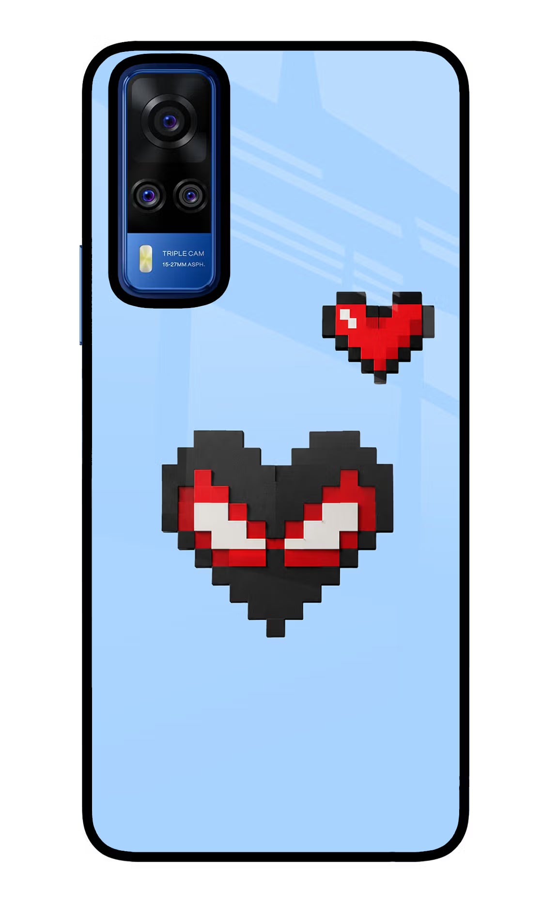 Peter Heart Vivo Y51A/Y51 2020 Glass Case