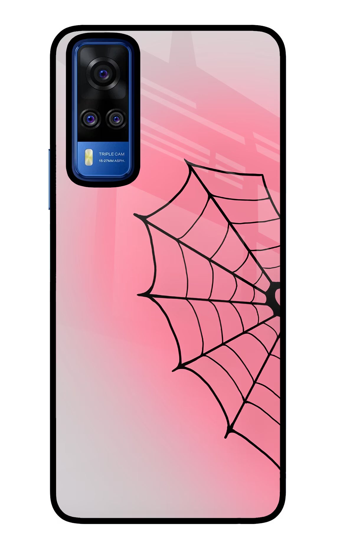 Pink Web Vivo Y51A/Y51 2020 Glass Case