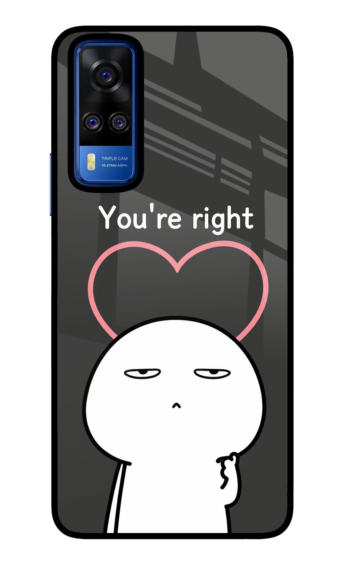 You're Right Vivo Y51A/Y51 2020 Glass Case