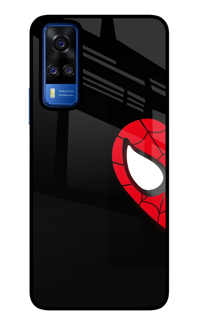 Peter Mask Vivo Y51A/Y51 2020 Glass Case Back Cover by Casekaro