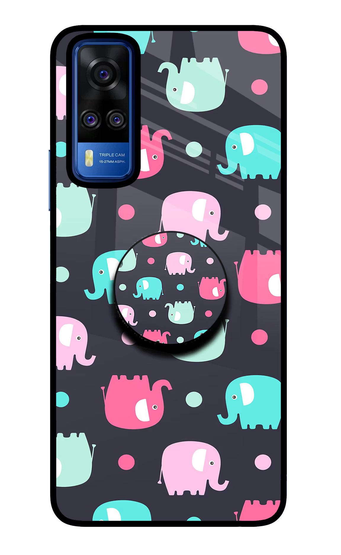 Baby Elephants Vivo Y51A/Y51 2020 Pop Case by Casekaro