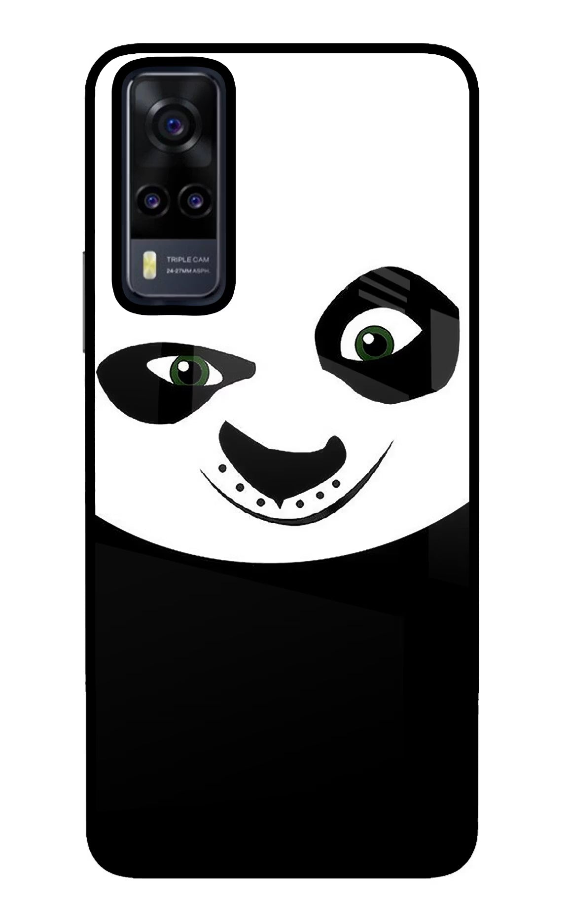 Panda Vivo Y31 Glass Case Back Cover by Casekaro