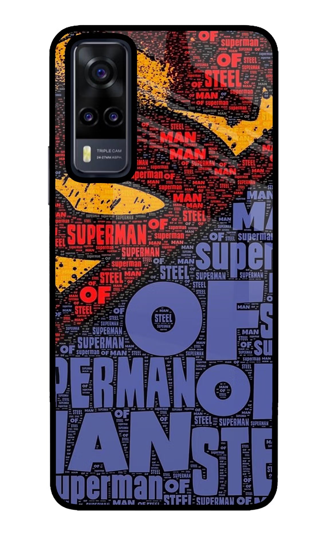 Superman Vivo Y31 Glass Case Back Cover by Casekaro