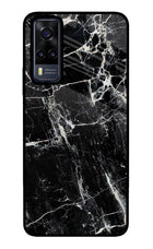 Black Marble Texture Vivo Y31 Glass Case