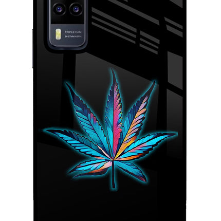 Weed Vivo Y31 Glass Case Back Cover by Casekaro