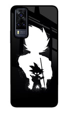 Goku Shadow Vivo Y31 Glass Case