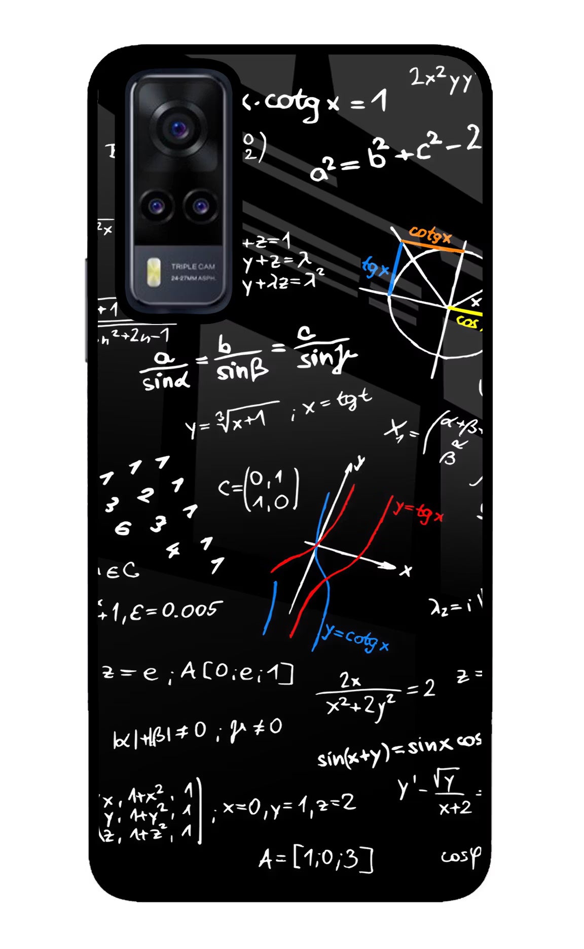 Mathematics Formula Vivo Y31 Glass Case Back Cover by Casekaro