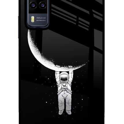 Moon Space Vivo Y31 Glass Case Back Cover by Casekaro