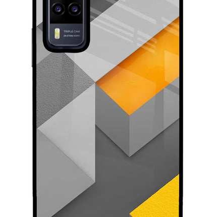 Abstract Vivo Y31 Glass Case Back Cover by Casekaro