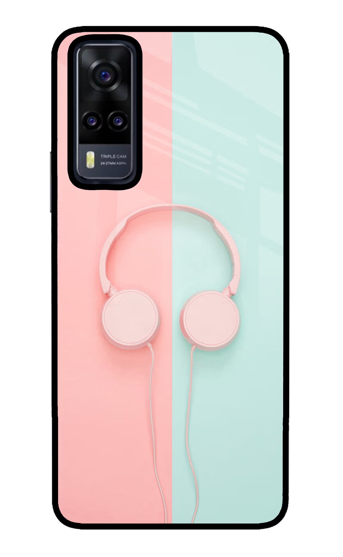 Music Lover Vivo Y31 Glass Case Back Cover by Casekaro
