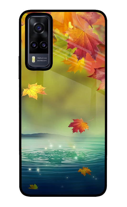 Flowers Vivo Y31 Glass Case