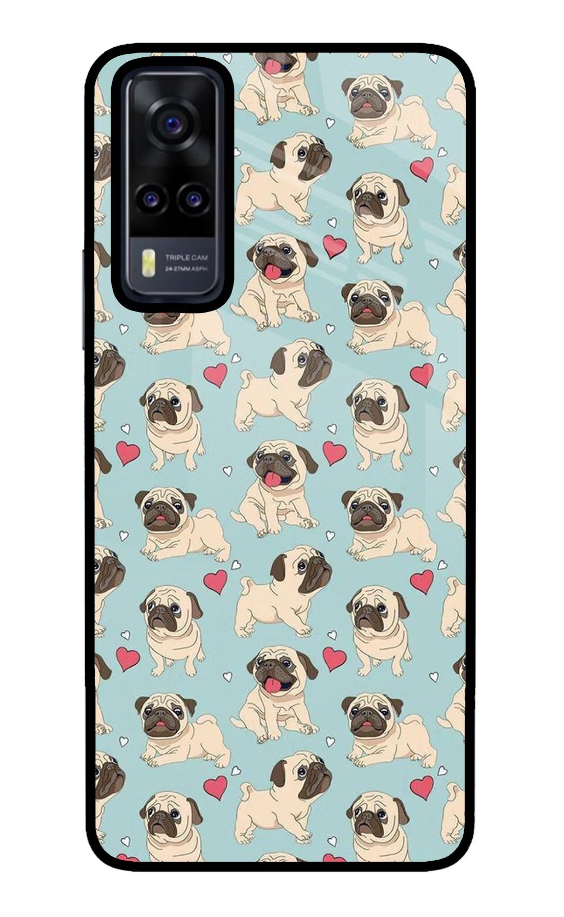 Pug Dog Vivo Y31 Glass Case