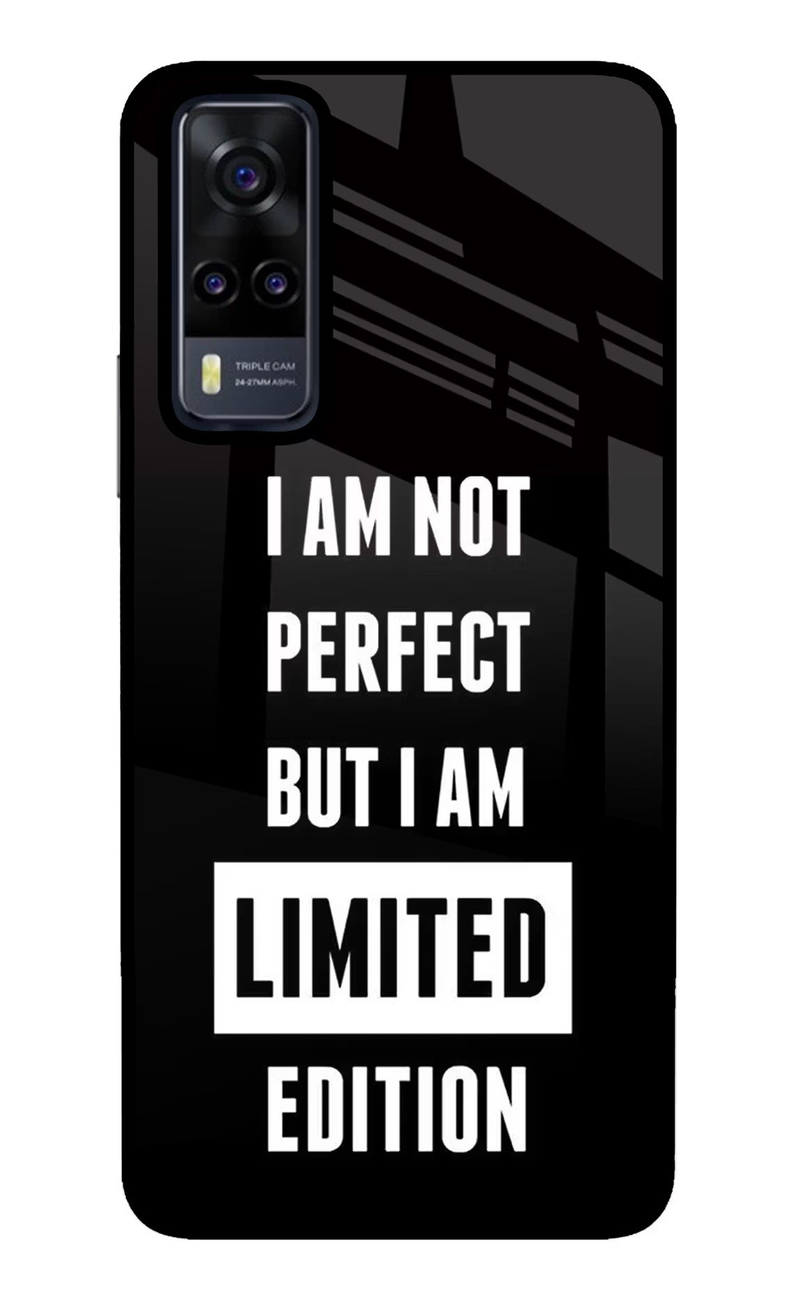 I Am Not Perfect But I Am Limited Edition Vivo Y31 Glass Case