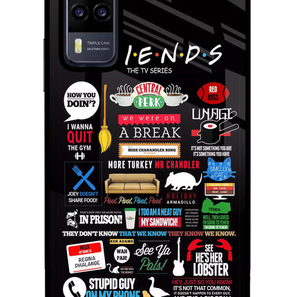 FRIENDS Vivo Y31 Glass Case Back Cover by Casekaro
