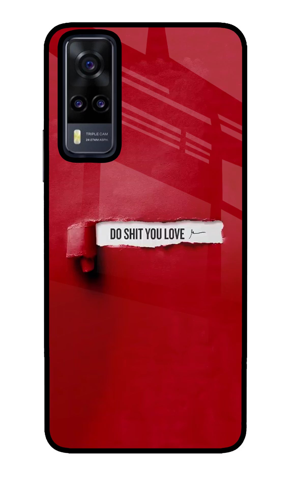 Do Shit You Love Vivo Y31 Glass Case Back Cover by Casekaro
