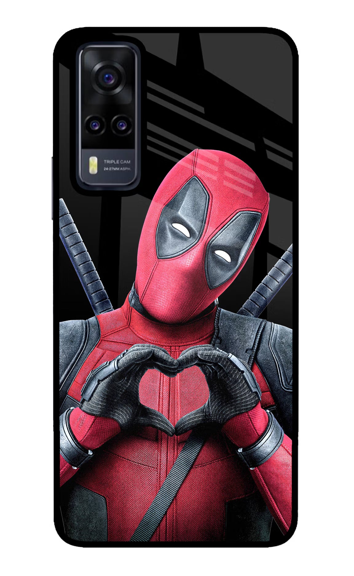 Deadpool Vivo Y31 Glass Case Back Cover by Casekaro