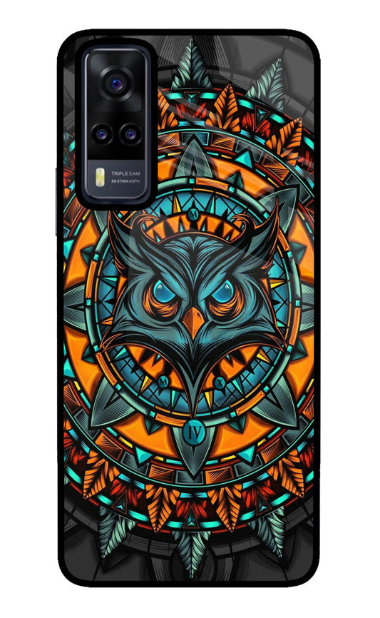 Angry Owl Art Vivo Y31 Glass Case