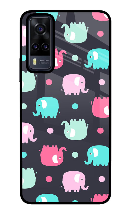 Elephants Vivo Y31 Glass Case