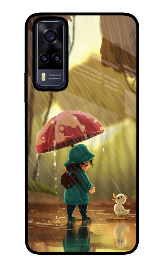Rainy Day Vivo Y31 Glass Case
