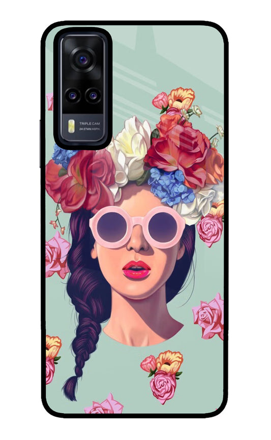 Pretty Girl Vivo Y31 Glass Case