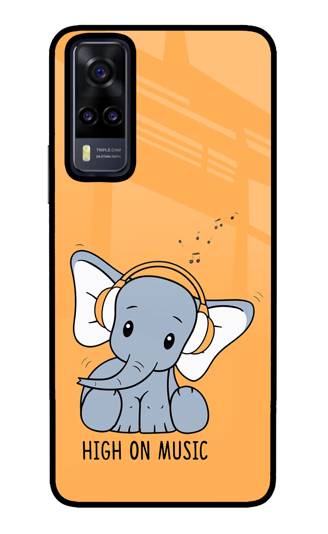 High On Music Vivo Y31 Glass Case