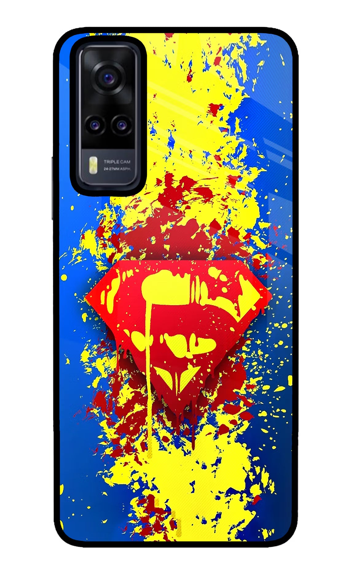 Superman logo Vivo Y31 Glass Case