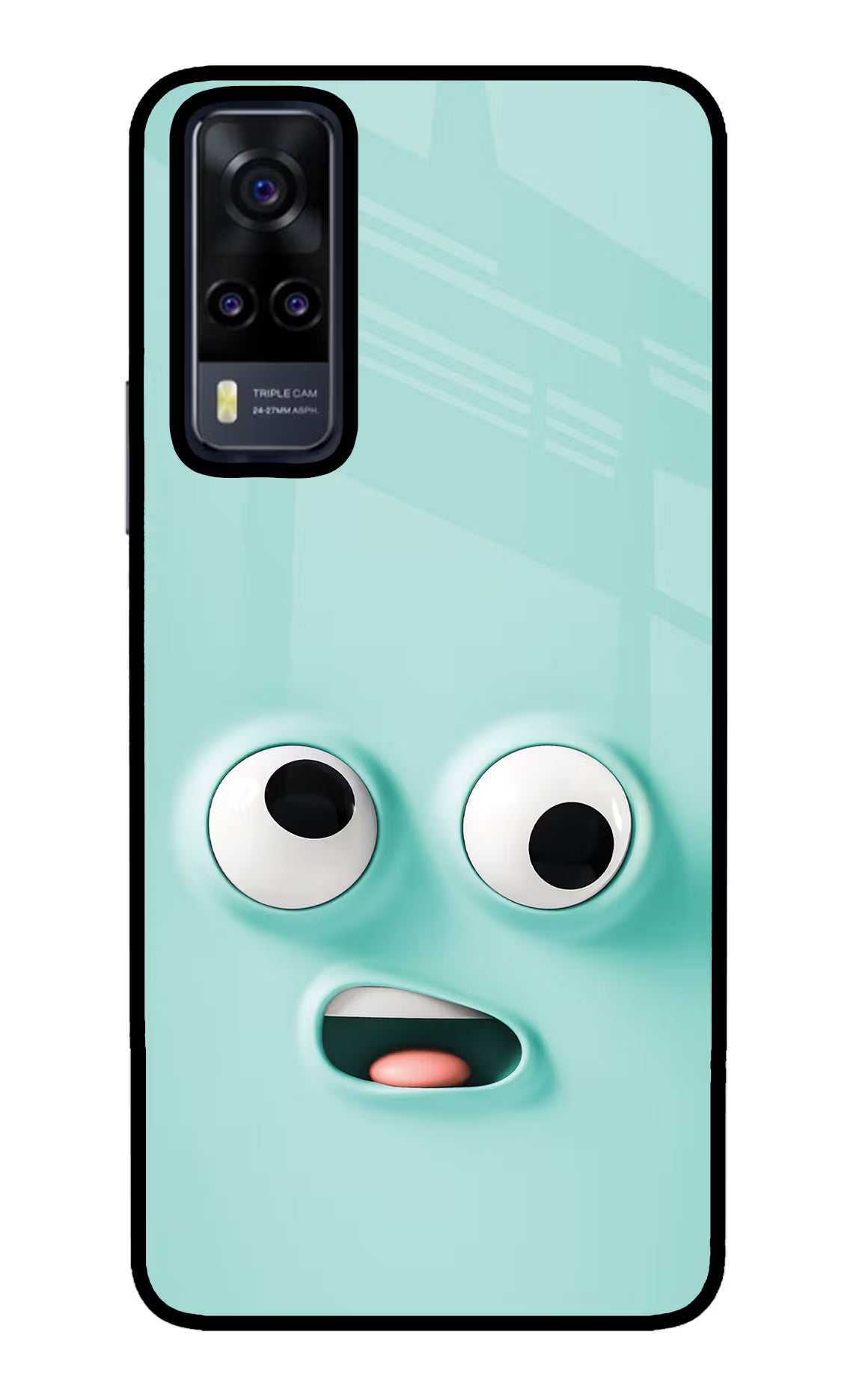 Funny Cartoon Vivo Y31 Glass Case Back Cover by Casekaro