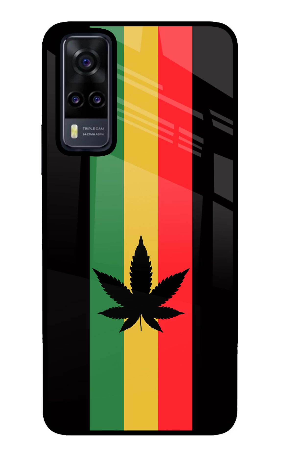 Weed Flag Vivo Y31 Glass Case