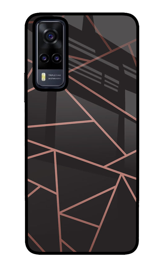 Geometric Pattern Vivo Y31 Glass Case